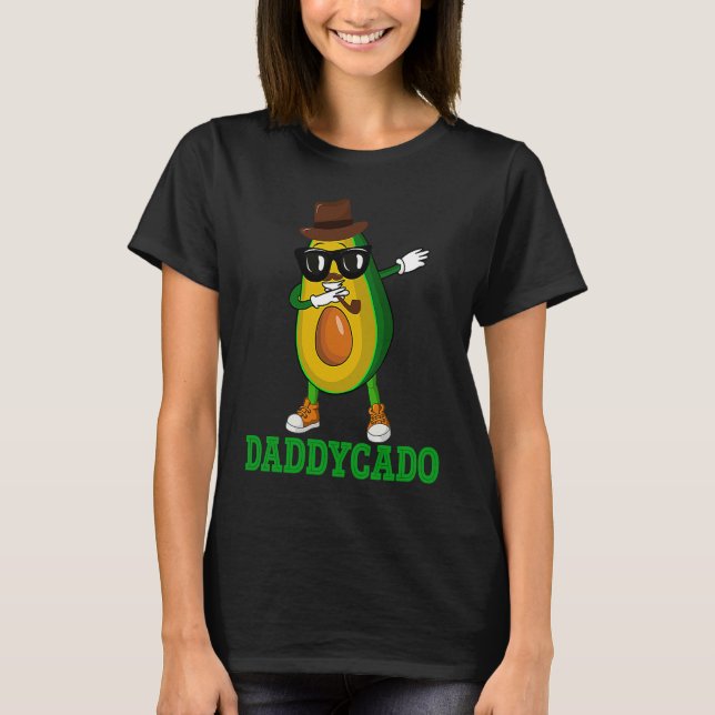 T-shirt Daddycado  Dabbing Daddy Avocado Vegan Father's Da (Devant)
