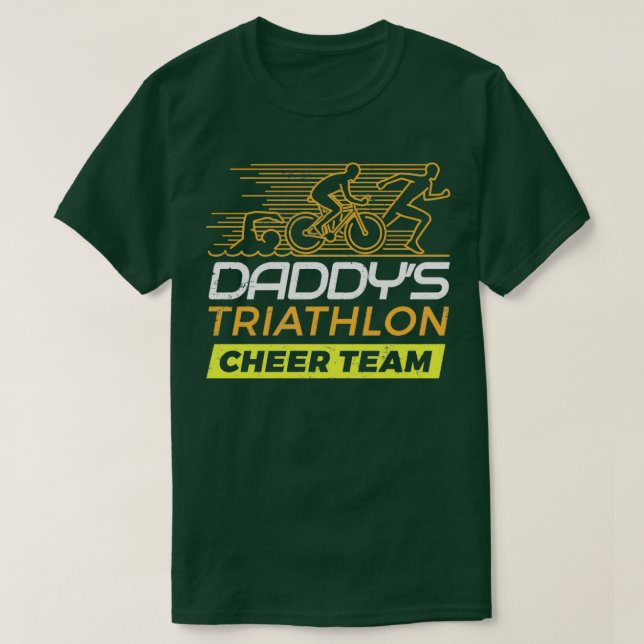 T-shirt Daddys Cheer Team Triathlon (Design devant)