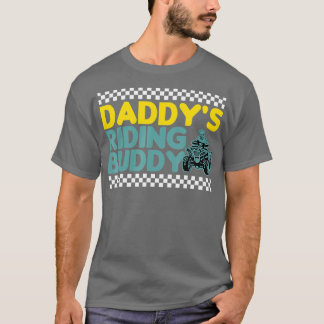 T-shirt Daddys Riding Buddy ATV Biker Father and Sons