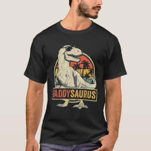 T-shirt Daddysaurus Fête des pères Cadeau T Rex Papa Dinos
