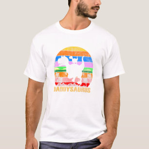 T-shirt Daddysaurus Fête des pères T Rex Papa Papa Papa Di