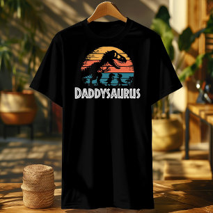 T-shirt Daddysaurus papa Pères Son Trex Dinosaure assorti