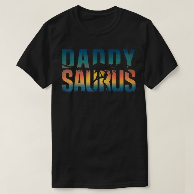 T-shirt Daddysaurus Re Dinosaur TRe Daddy Saurus (Design devant)