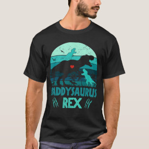 T-shirt Daddysaurus Rex 2 Cadeaux de Fête des pères Vint