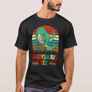 T-shirt Daddysaurus  Rex Dinosaur Dad saurus Family Matchi