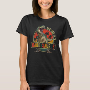 T-shirt Daddysaurus Rex Dinosaur Daddy Saurus Family Match