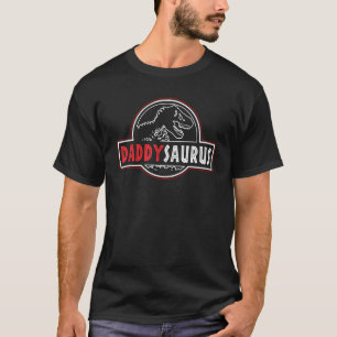 T-shirt Daddysaurus Rex Dinosaur Daddy Saurus Family Match