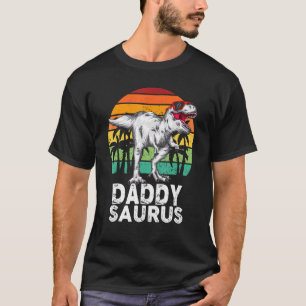 T-shirt Daddysaurus Rex Dinosaur Papa Saurus Famille Match