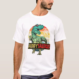 T-shirt Daddysaurus T Rex Dinosaur Daddy Saurus Famille Ma