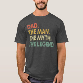 T-shirt Dadhe Manhe Mythhe Legend Men Dad Gift Fathers Day