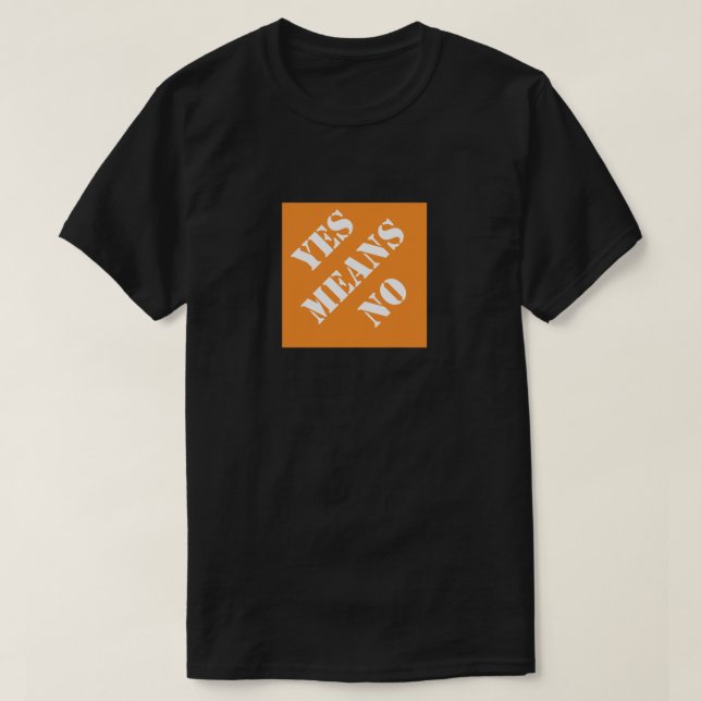 T-shirt Dadismes Oui Signifie Non (Design devant)