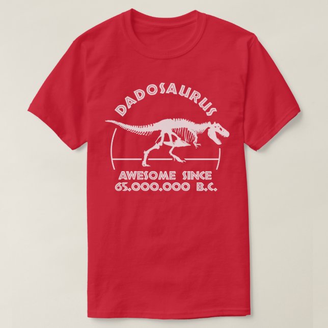 T-shirt Dadosaurus Papa Anniversaire (Design devant)