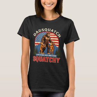 T-shirt Dadsquatch hommes comme un papa beaucoup plus drôl