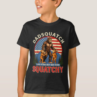 T-shirt Dadsquatch hommes comme un papa beaucoup plus drôl