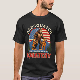 T-shirt Dadsquatch hommes comme un père beaucoup plus drôl