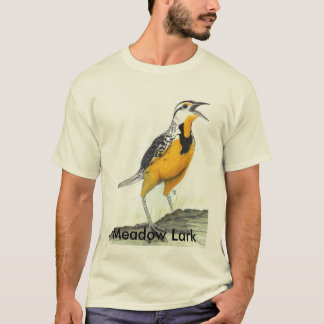 T-shirt d'adulte d'alouette de pré