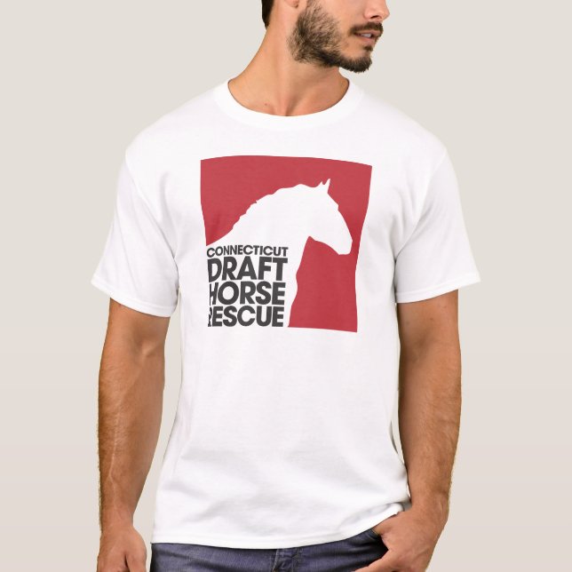 T-shirt d'adulte de délivrance de cheval de trait (Devant)