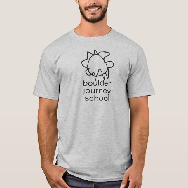 T-shirt d'adulte d'école de voyage de Boulder (Devant)