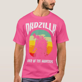 T-shirt Dadzilla Father Of The Monsters Retro Vintage Suns