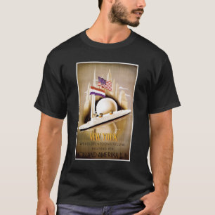 T-shirt d'affiche de la Hollande Amerika New York