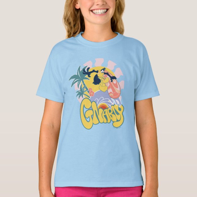 T-shirt DAFFY DUCK™ Surf - Gnarly (Devant)