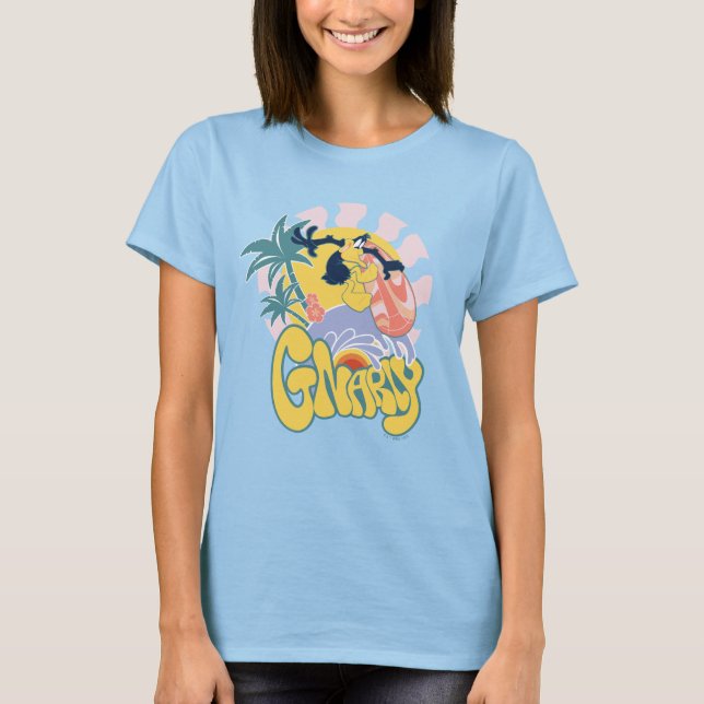 T-shirt DAFFY DUCK™ Surf - Gnarly (Devant)