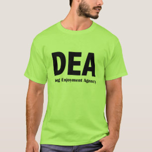 T-shirt d'agence de plaisir de drogue de DEA