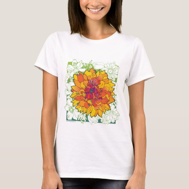 T-shirt Dahlia de Sun (Devant)