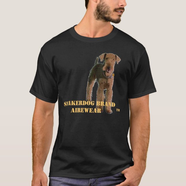 T-shirt d'Airedale Terrier "Sneakerdog" (Devant)