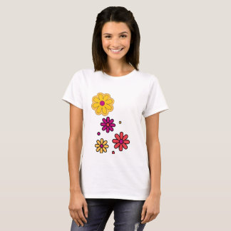T-shirt Daisy d'été Floral femmes