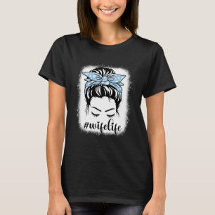 T-shirt Daisy Femme Vie Messy Cheveux Bun Bleaches Mère s 