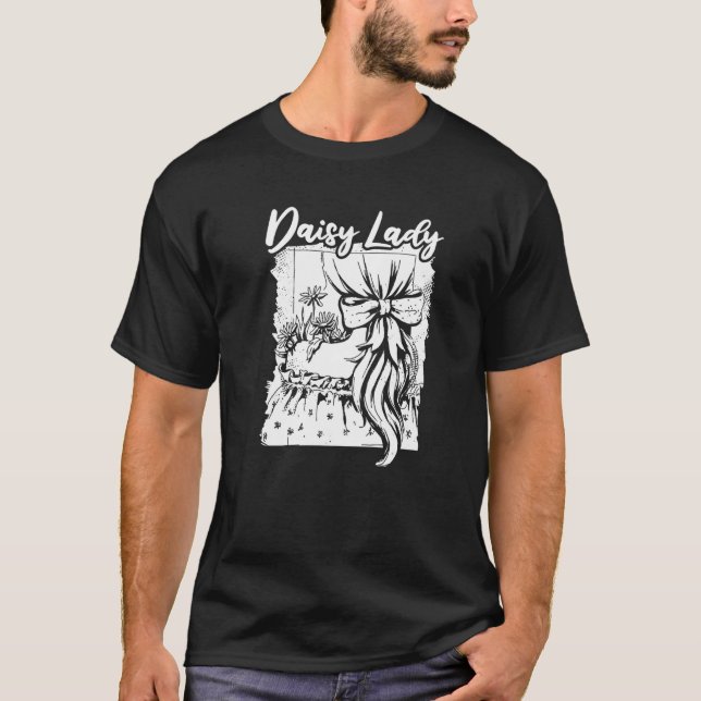 T-shirt Daisy Lady Garden Fleurs Botaniste Jardinage Dais (Devant)