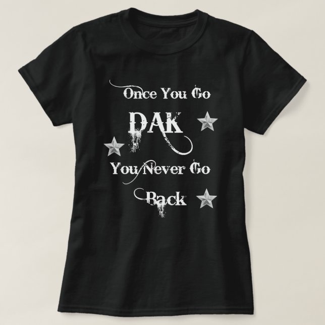 T-shirt Dak Funny Prescott Dallas Cowboys Jersey (Design devant)