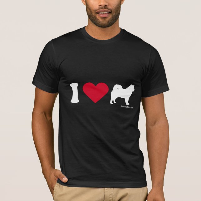 T-SHIRT D'AKITA - AMOUR AKITAS D'I (Devant)