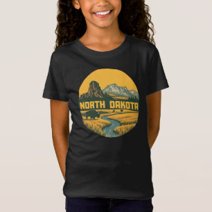 T-Shirt Dakota du Nord États-Unis d'Amérique
