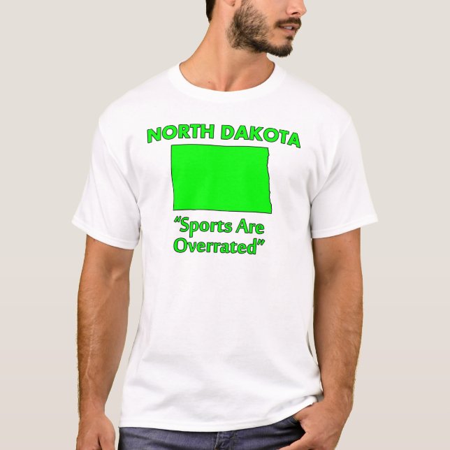 T-shirt Dakota du Nord - Le sport est surfait (Devant)