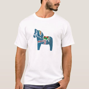 T-shirt Dala bleu