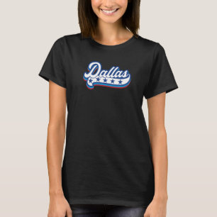 T-shirt Dallas 4 juillet Drapeau Américain Amérique Tex