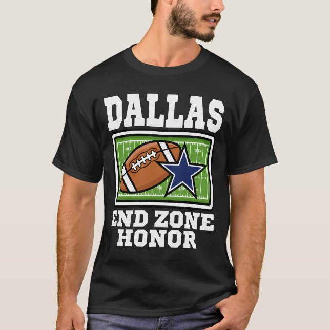 T-SHIRT DALLAS END ZONE HONOR - TEXAS FOOTBALL (Devant)