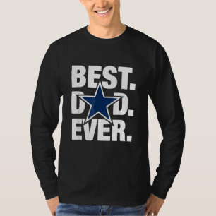 T-shirt Dallas Fan Meilleur papa Jamais Football Amour Pèr
