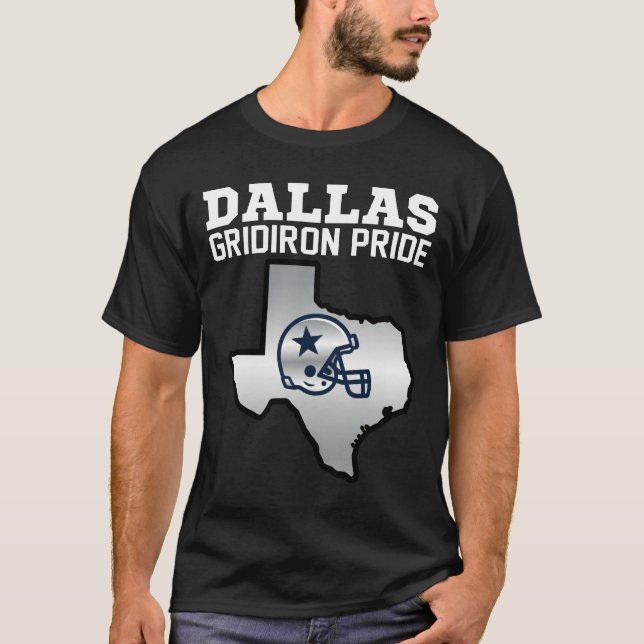 T-SHIRT DALLAS GRIDIRON PRIDE - TEXAS FOOTBALL  (Devant)
