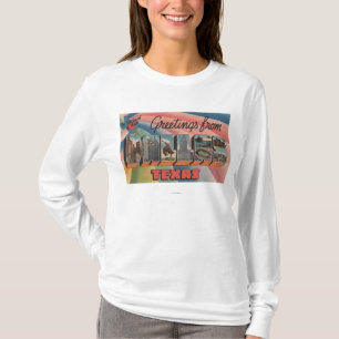 T-shirt Dallas, lettre ScenesDallas, TX de TexasLarge