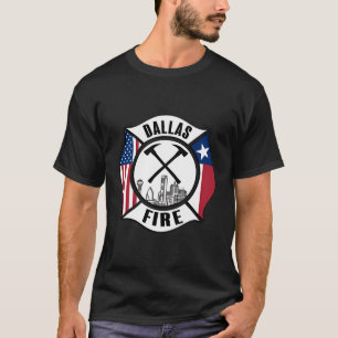 T-shirt Dallas Texas Service de Secourt incendie Pompiers 