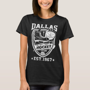 T-shirt Dallas Texas Star Sticks Funny Hockey Team Classic