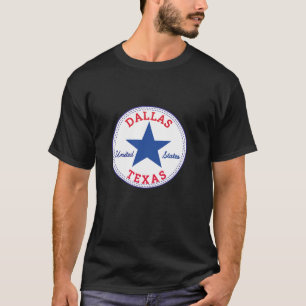 T-shirt Dallas Texas USA Etats-Unis d'Amérique Patinage H