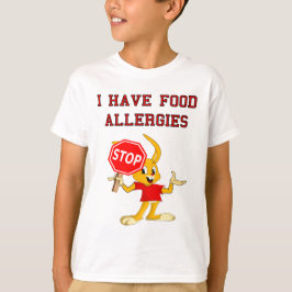 T-shirt d'allergies alimentaires de StopBunny de