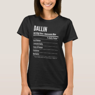 T-shirt Dallin Cadeau, Faits nutritionnels Taille du servi
