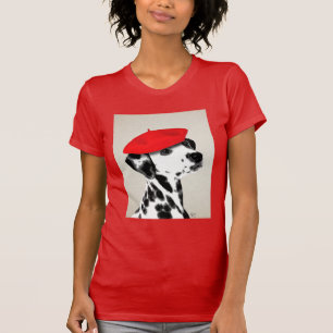 T-shirt Dalmate avec le béret rouge