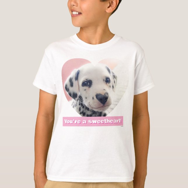 T-shirt Dalmatian Heart Nose (Devant)