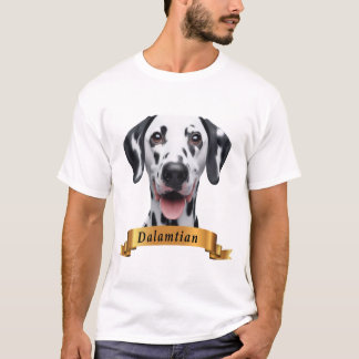 T-shirt Dalmatie amour amical mignon chien doux